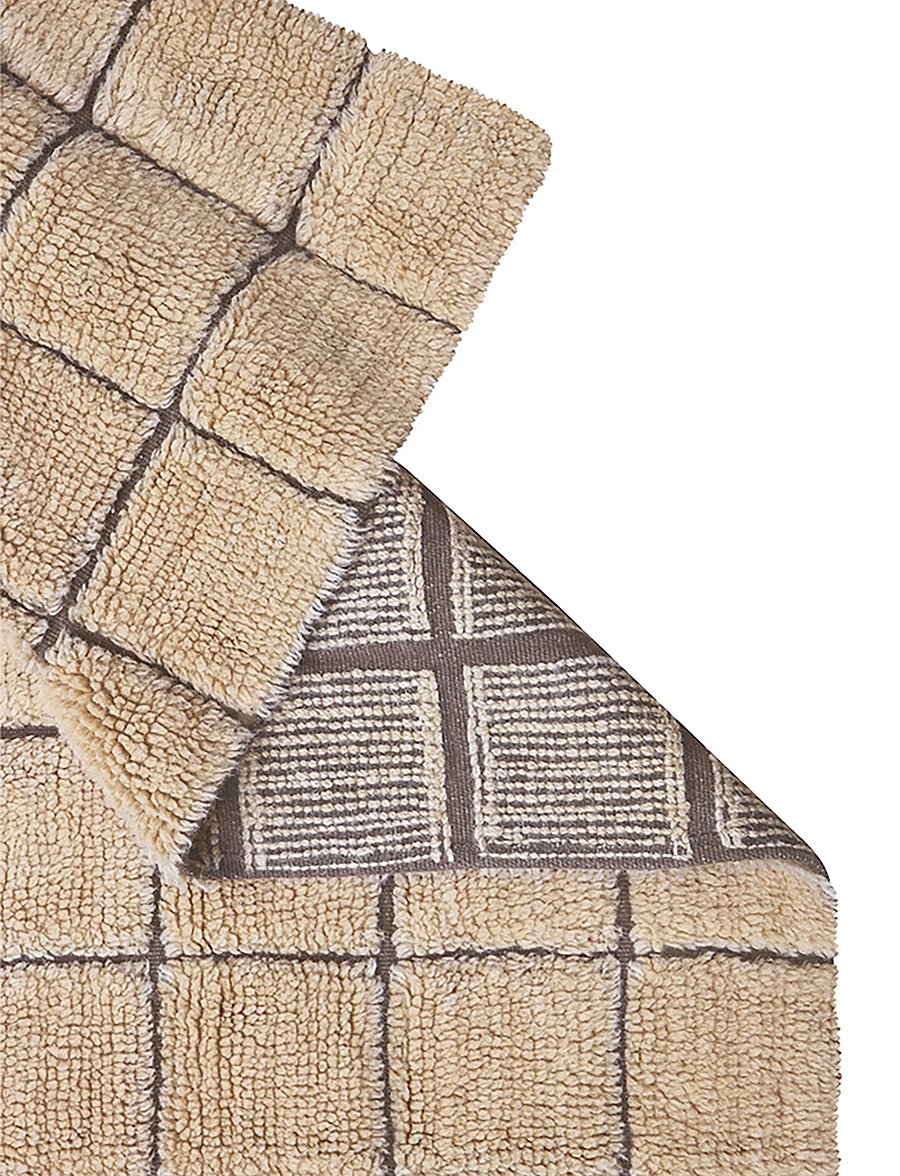 Lorena Canals - Woolable rug runner Mosaic Amber - flurläufer - amber wool, soil brown, nat mixed canvas - 5