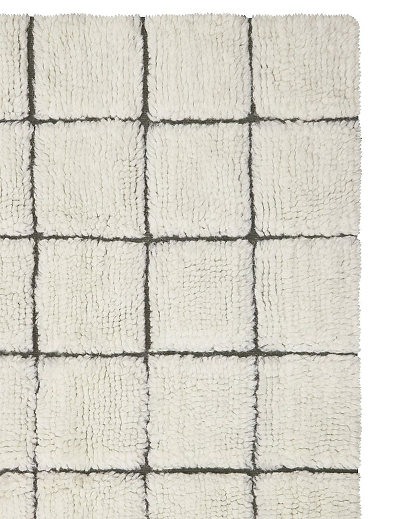 Lorena Canals - Woolable rug Mosaic Natural - bomuldstæpper & kludetæpper - natural wool, canvas dark grey, nat mixed canvas - 5