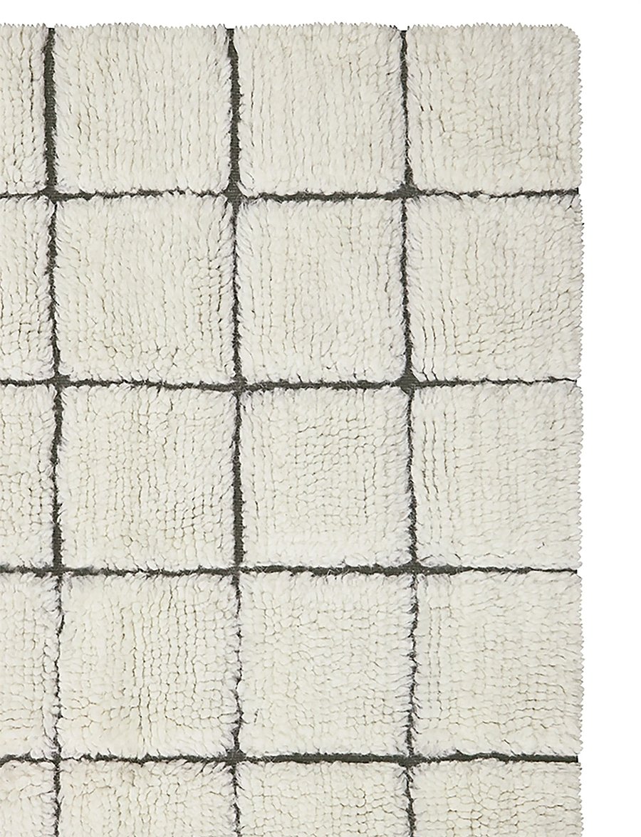 Lorena Canals - Woolable rug runner Mosaic Natural - flurläufer - natural wool, canvas dark grey, nat mixed canvas - 4