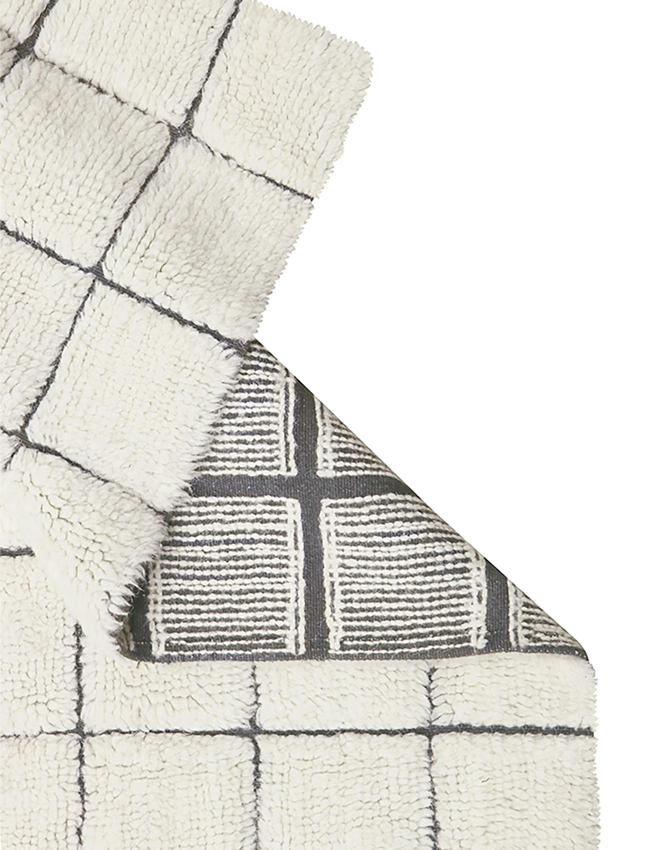 Lorena Canals - Woolable rug runner Mosaic Natural - flurläufer - natural wool, canvas dark grey, nat mixed canvas - 5