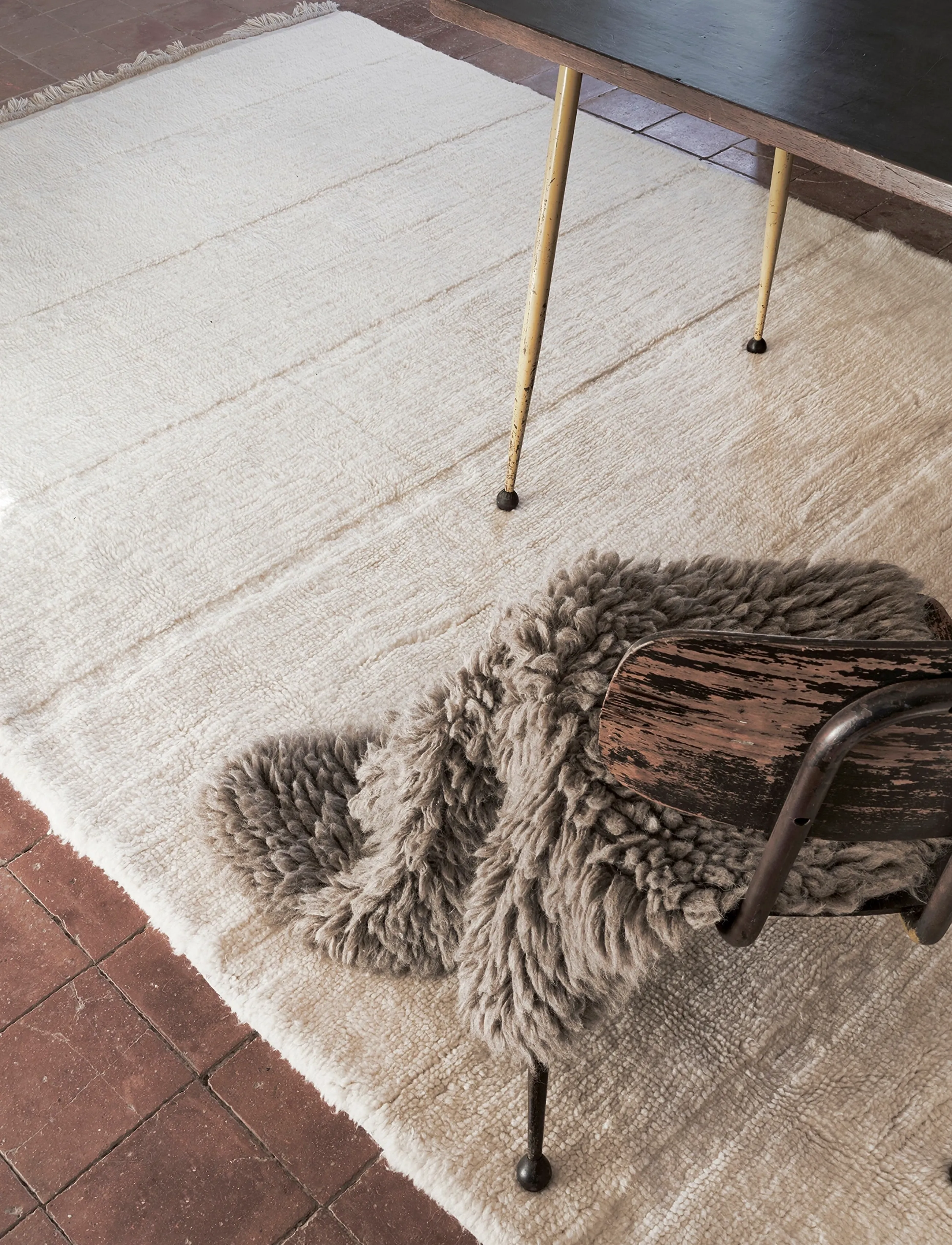 Lorena Canals Woolable Rug Steppe Sheep White, 120X 170 cm, Rugs & Carpets, Creme - Wool Rugs, Homeware