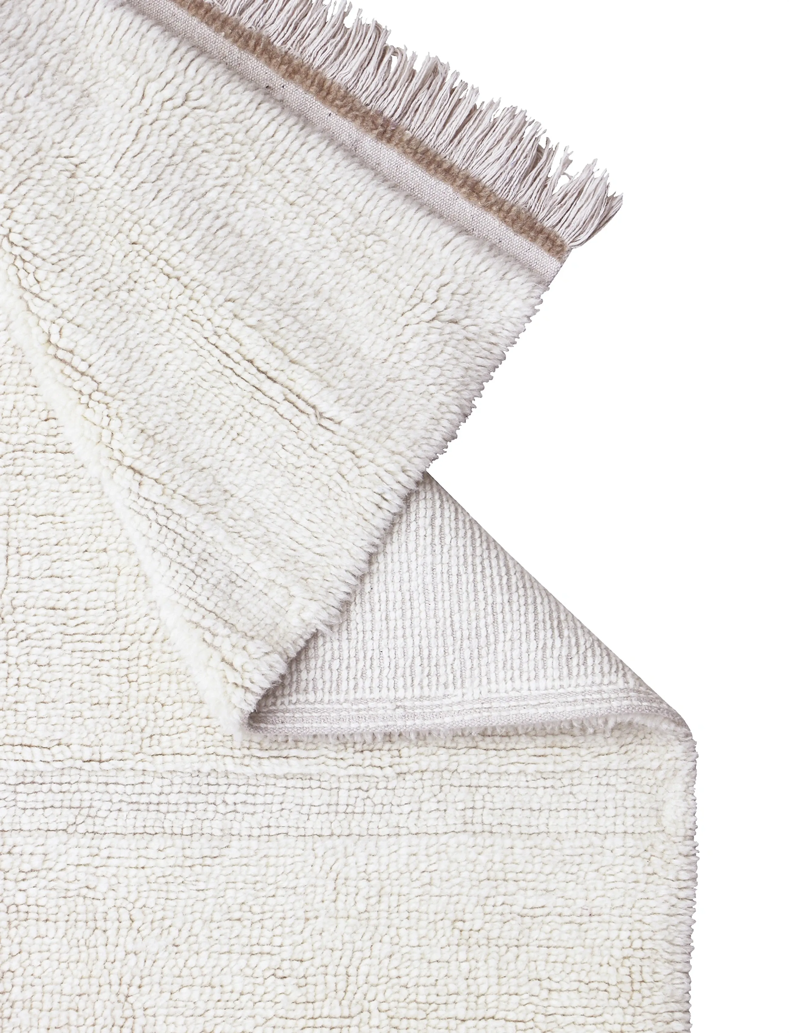 Lorena Canals - Woolable rug Steppe - Sheep White - ullarmottur - sheep white - 4