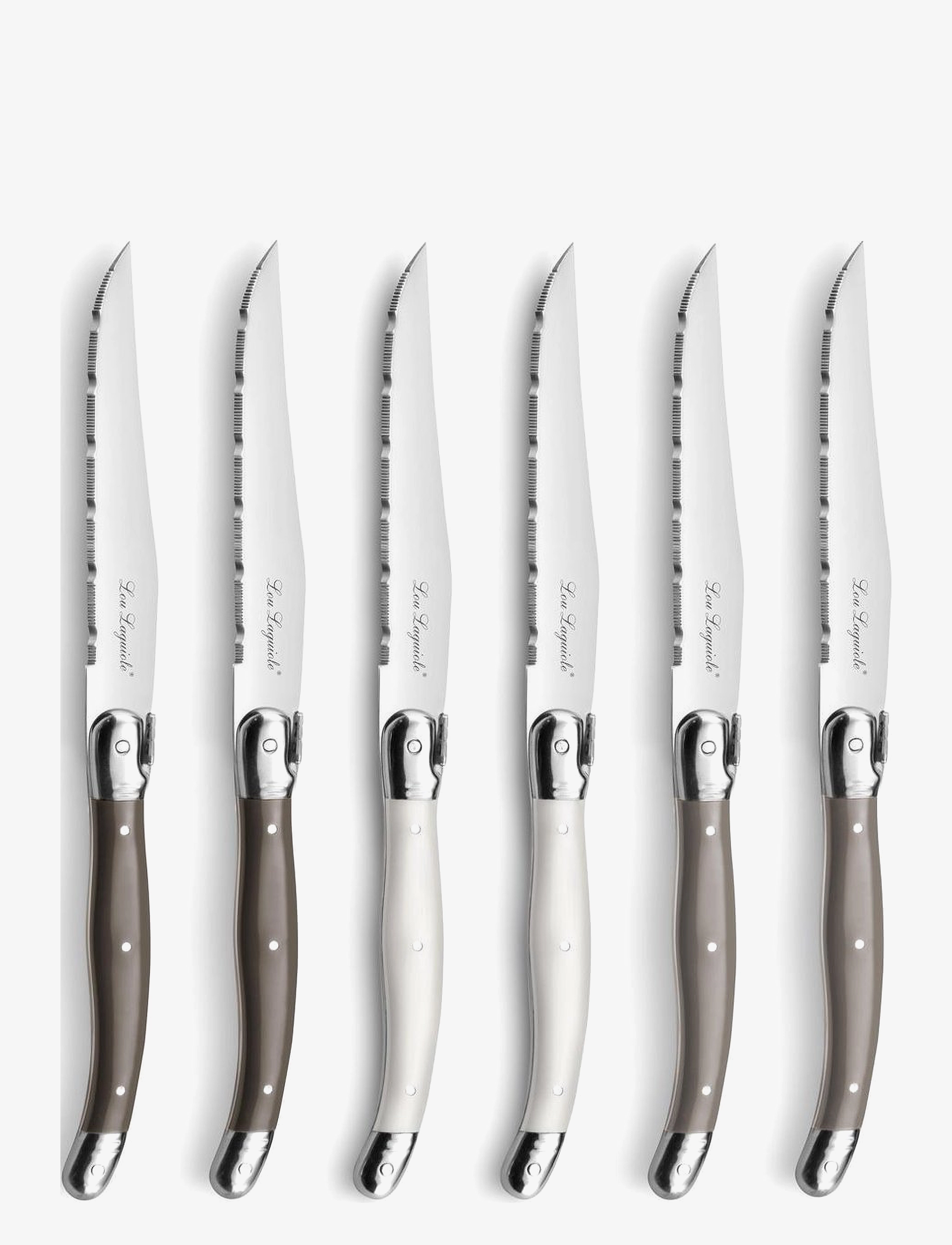 Lou Laguiole Tradition Steak Knifes 6-Pcs, Knife Sæt, Multi/mønstret, Str: ONE SIZE