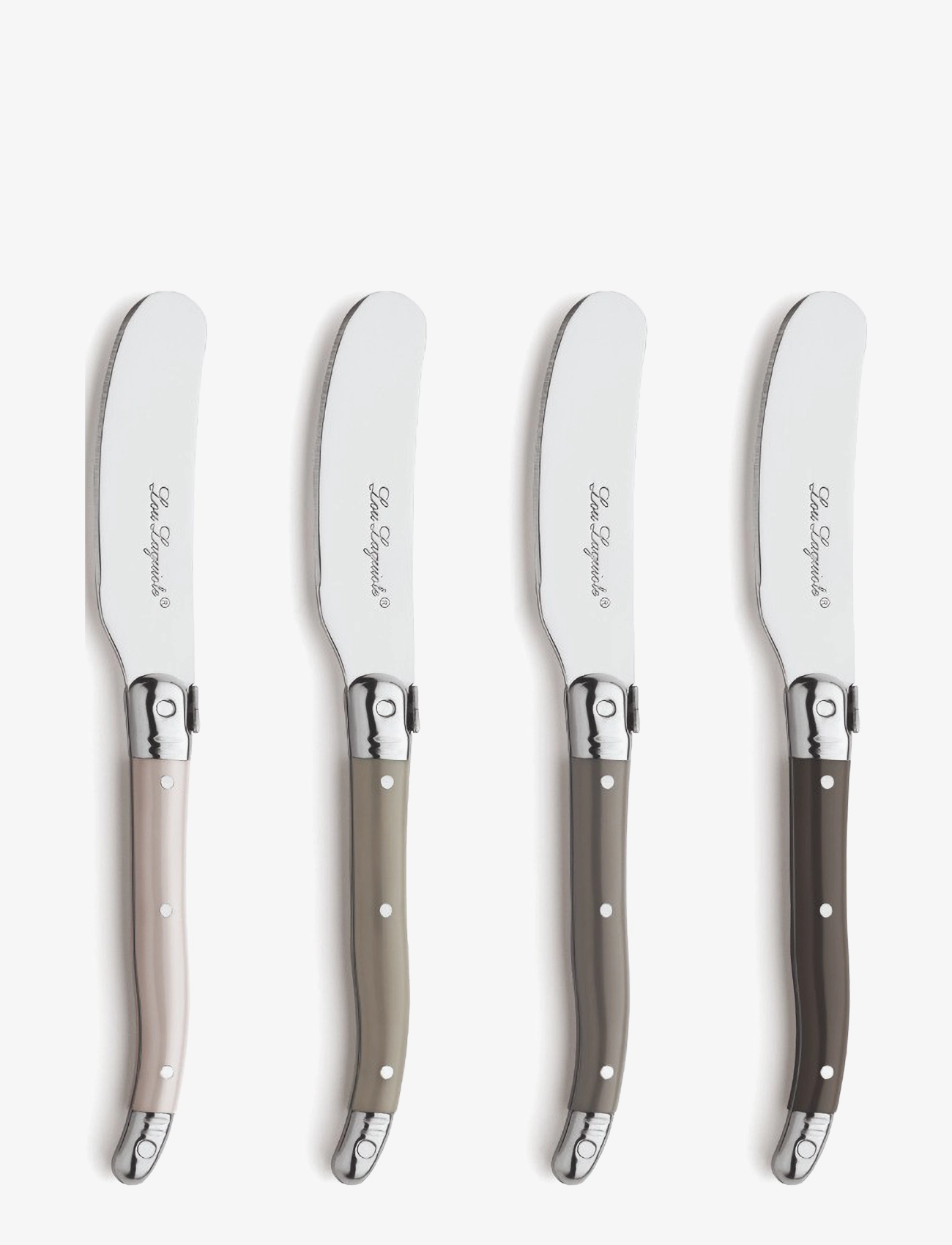 Lou Laguiole Tradition Butter Knifes 4-Pcs, Knife Sæt, Multi/mønstret, Str: ONE SIZE