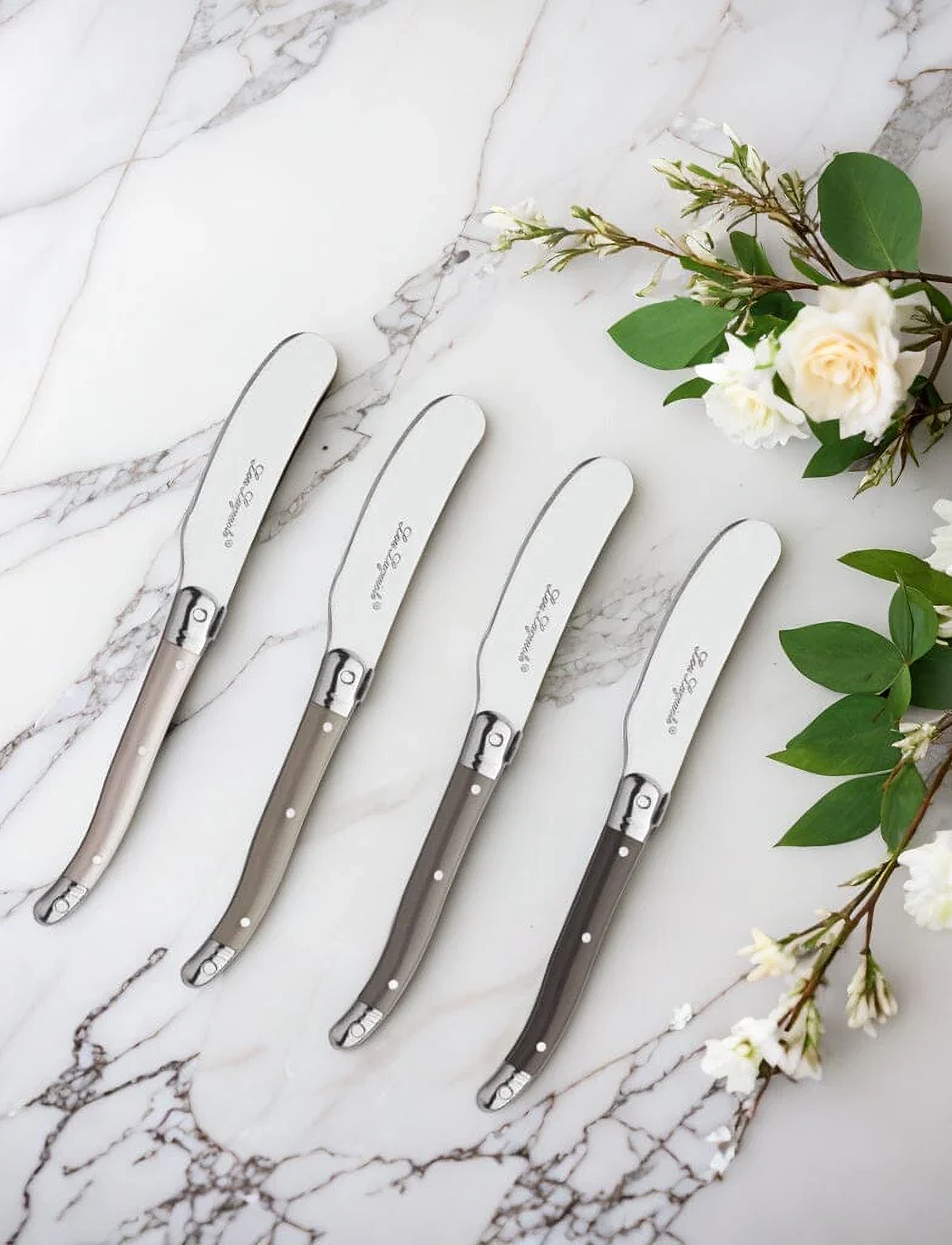 Lou Laguiole Tradition Butter Knifes 4-Pcs, One Size, Knives & Accessories, Mehrfarbig/gemustert - Knife Sets, Homeware