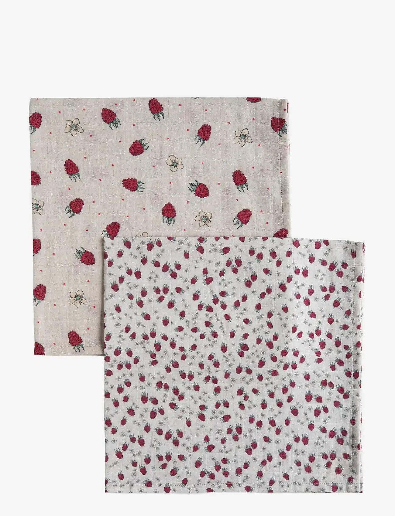 LouieLouie - Swaddle -Muslin 2 pack - musselintæpper - raspeberry mix - 0