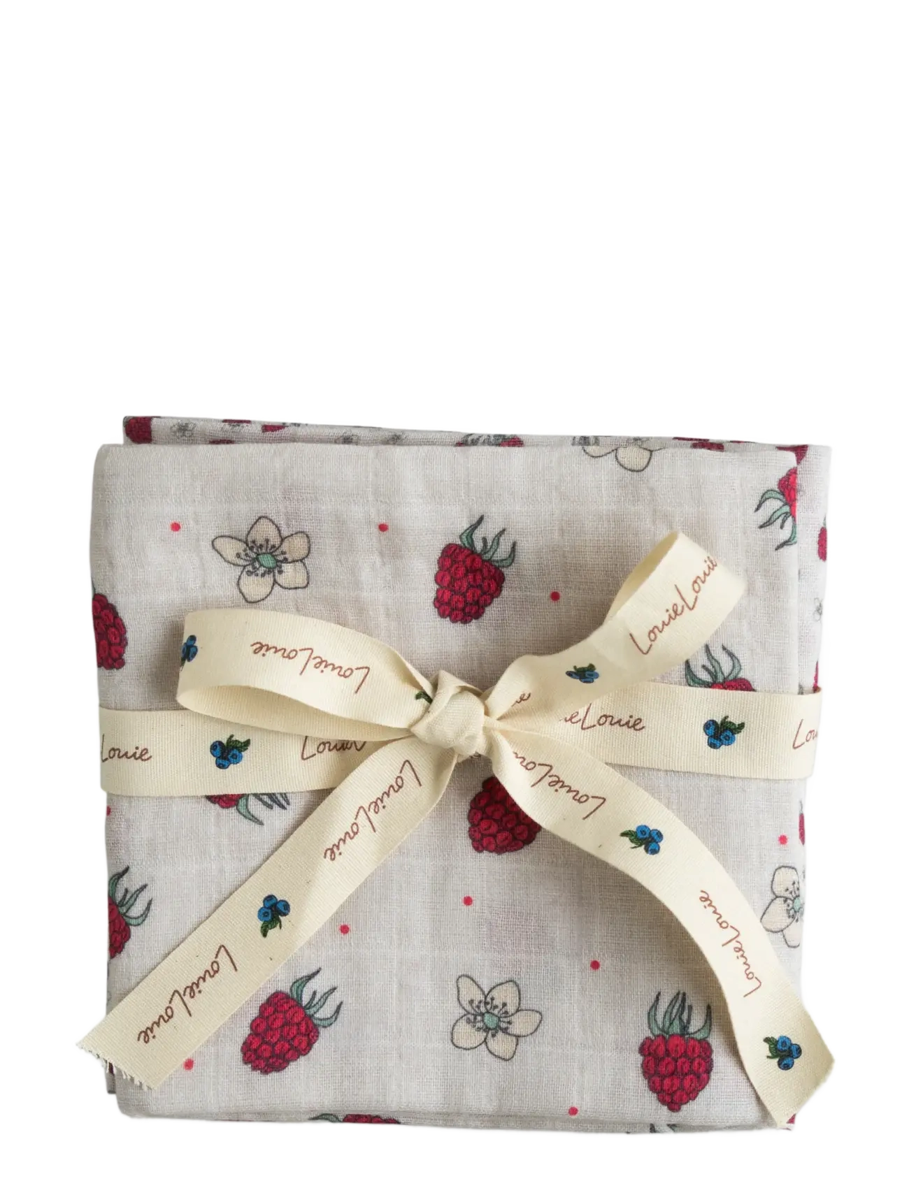 LouieLouie - Swaddle -Muslin 2 pack - gode sommertilbud - raspeberry mix - 1