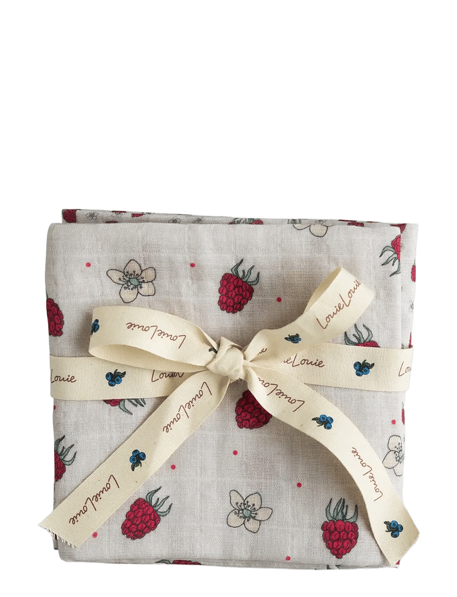 LouieLouie - Swaddle -Muslin 2 pack - swaddles - raspeberry mix - 1