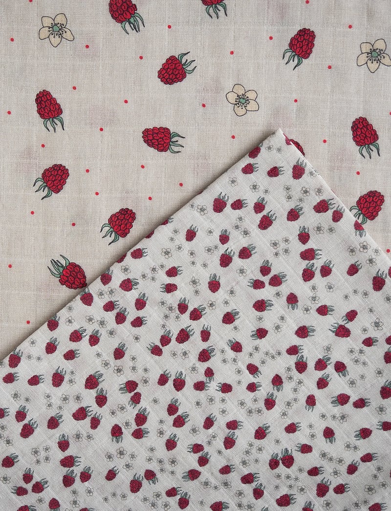 LouieLouie - Swaddle -Muslin 2 pack - musliinist tekid - raspeberry mix - 2