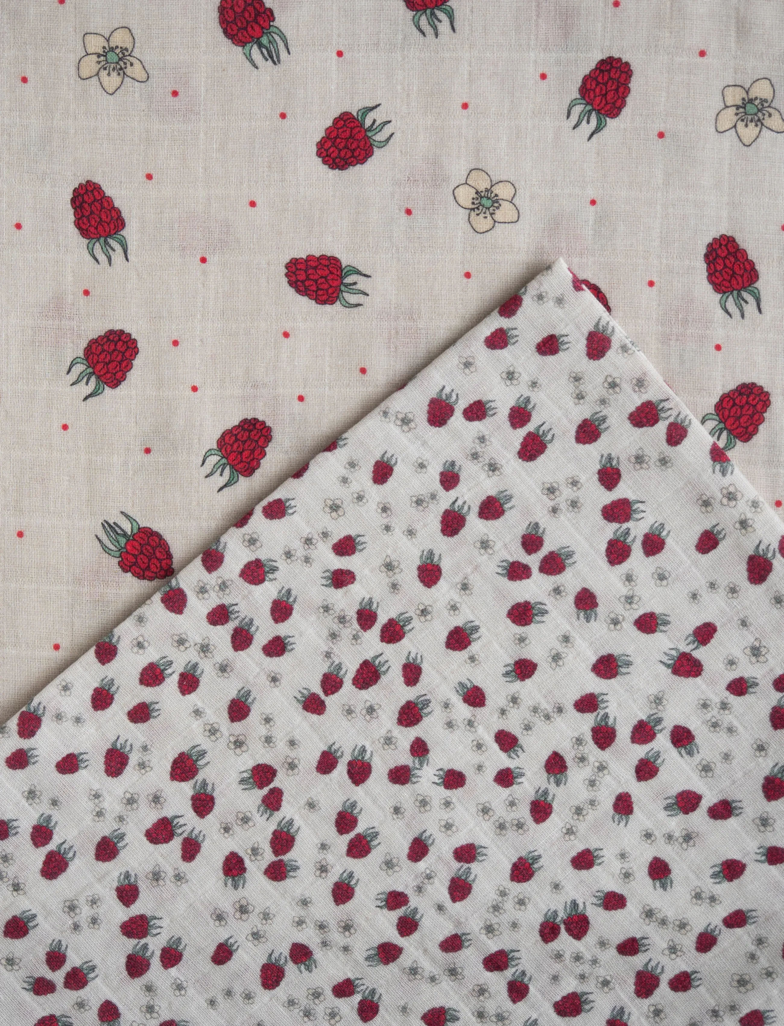 LouieLouie - Swaddle -Muslin 2 pack - gode sommertilbud - raspeberry mix - 2