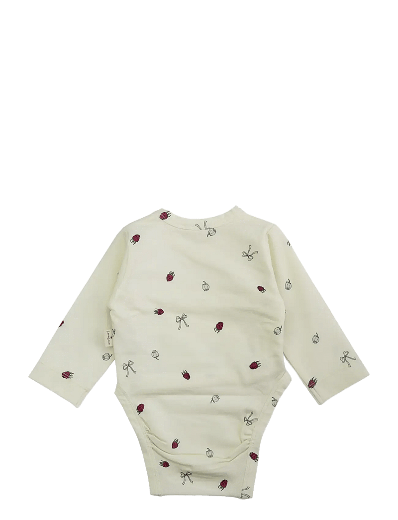 LouieLouie - Wrap body - Jersey - osta vanuse järgi - raspberry and flowers - 1