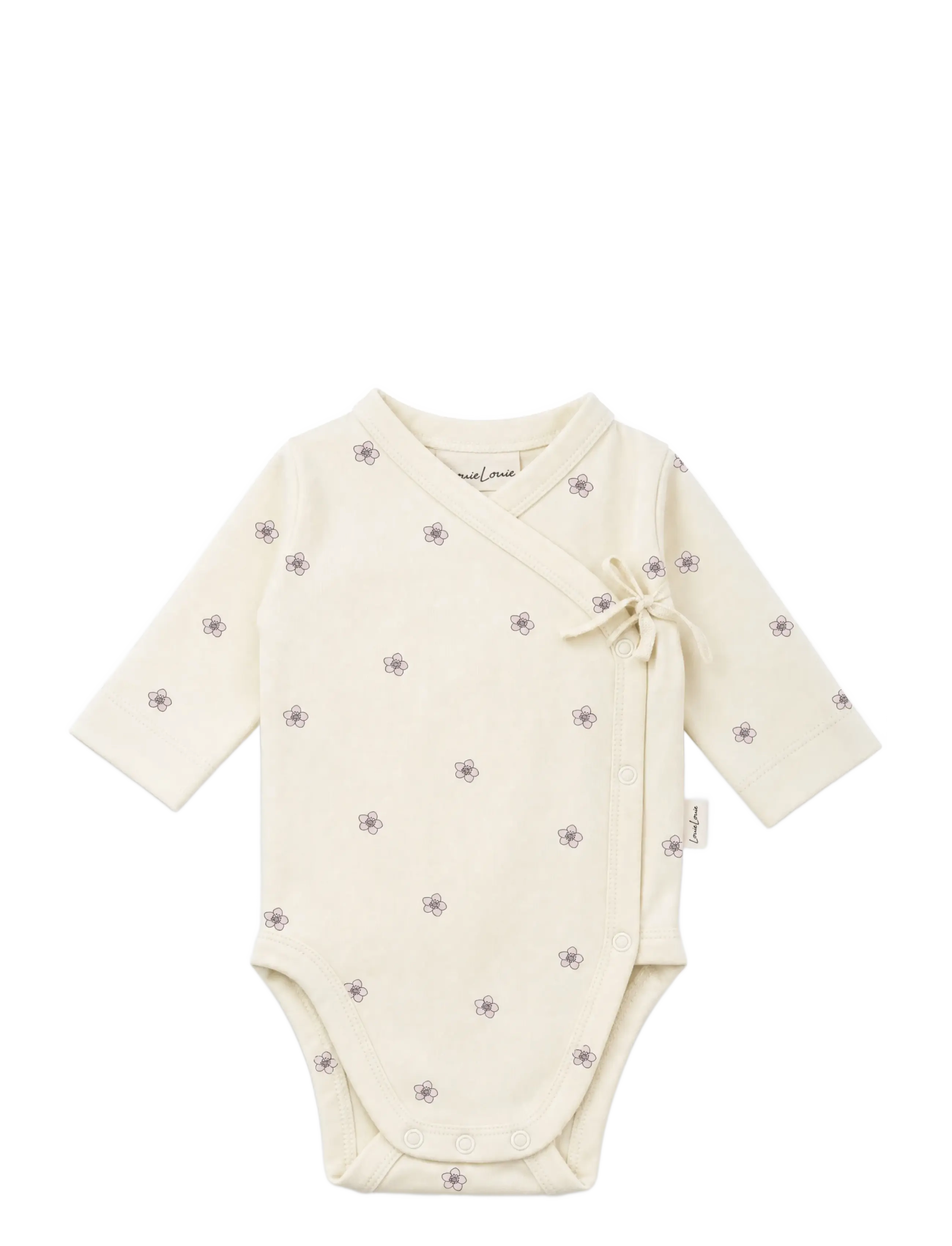 LouieLouie Wrap Body - Jersey, 56, Cream, Kroppe > Wrap-Kroppe, Børn