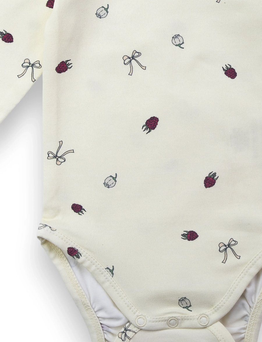 LouieLouie - Louie Bodystocking - Jersey - langärmelige bodys - raspberry and flowers - 2