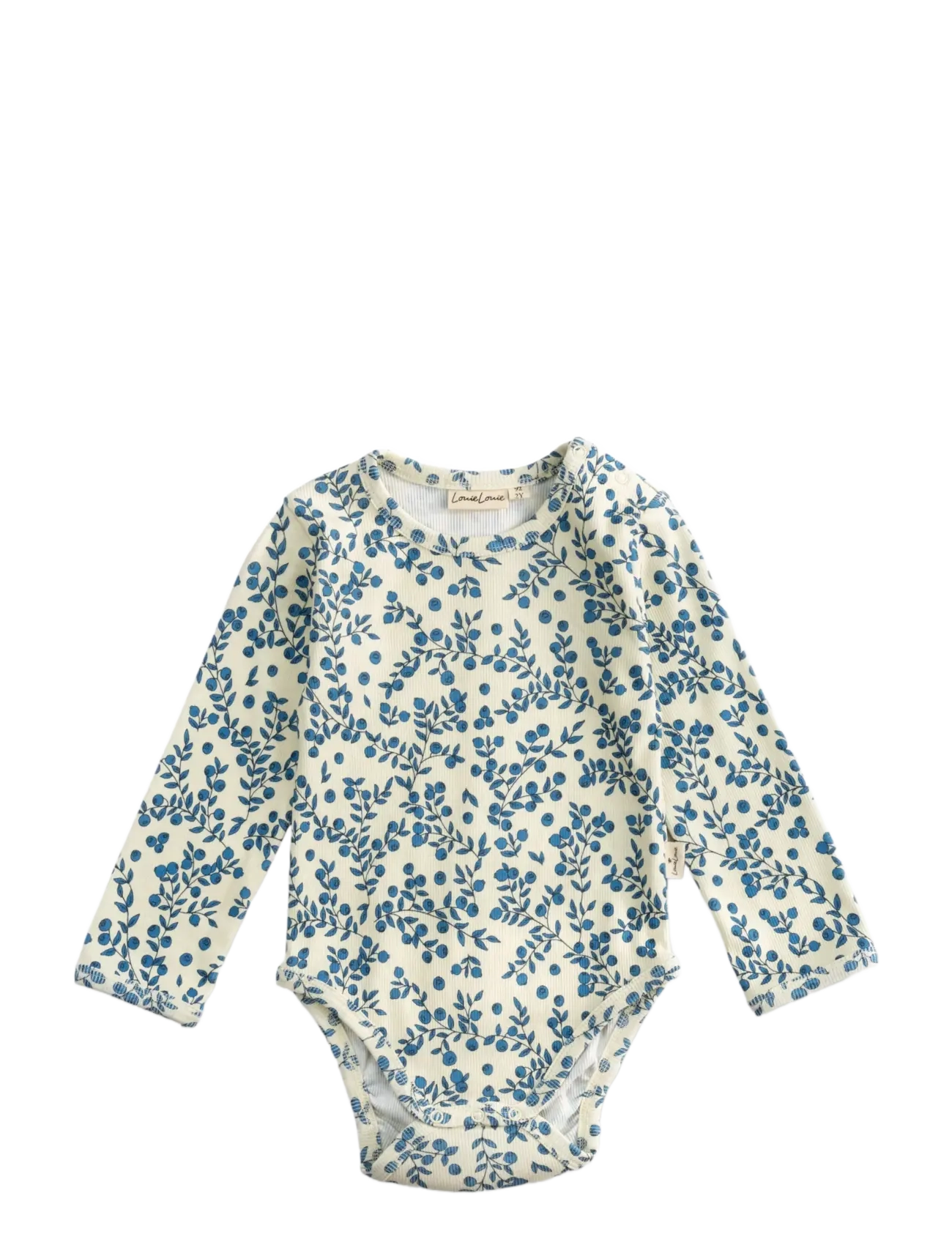LouieLouie Louie Bodystocking - Rib 2x1 - Tøj - BRANCHES OF BLUEBERRY / blue