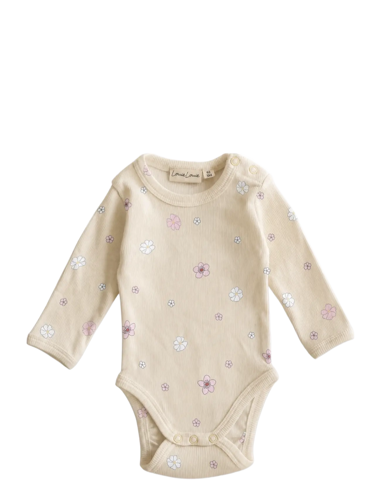 LouieLouie Louie Bodystocking - Rib2x1 - Shop by age - COLORFUL GARDEN / cream