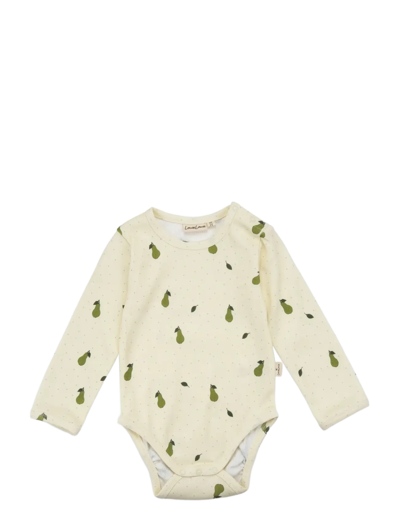 LouieLouie Louie Bodystocking - Rib 2x1 - Langärmelige Bodys - PEAR FALL / cream