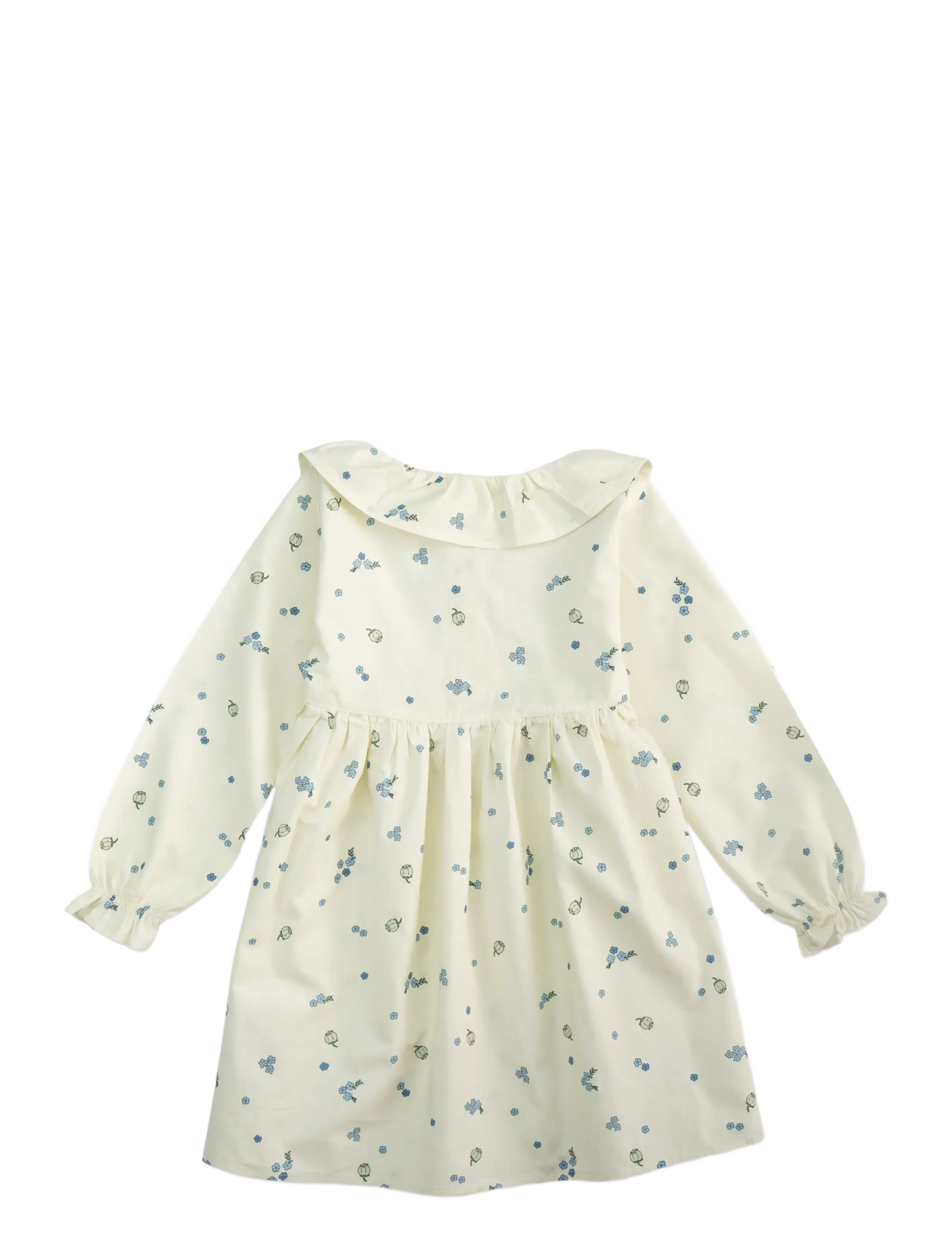 LouieLouie - Lilly dress - Poplin - pikkade varrukatega beebi kleidid - forget-me-not - 1