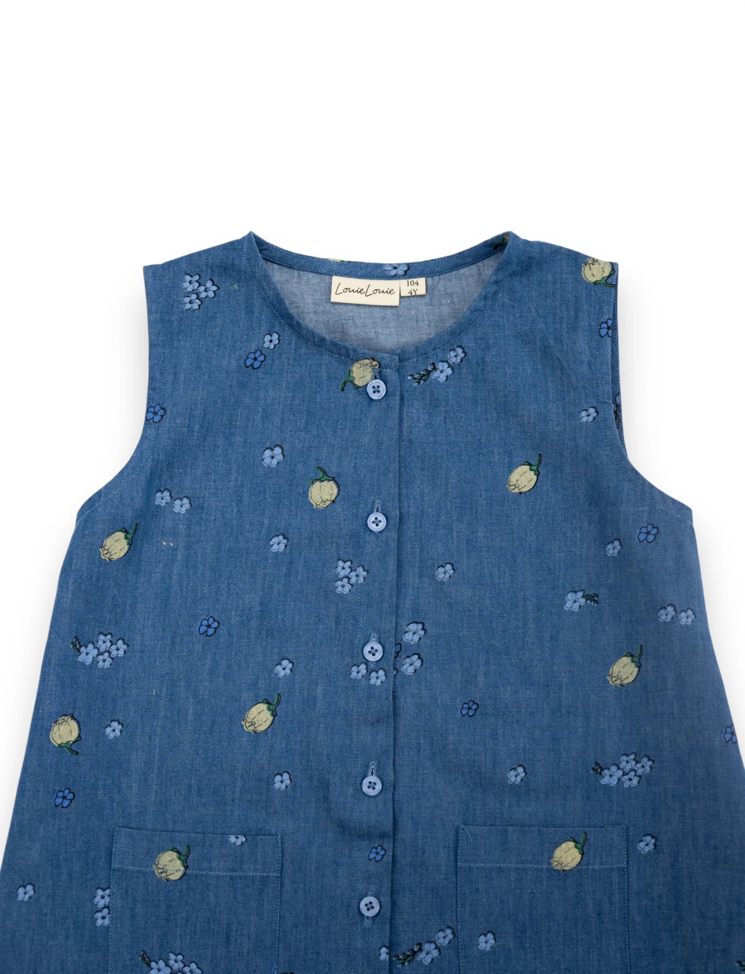 LouieLouie - Rose dress - Denim - forget-me-not - 2