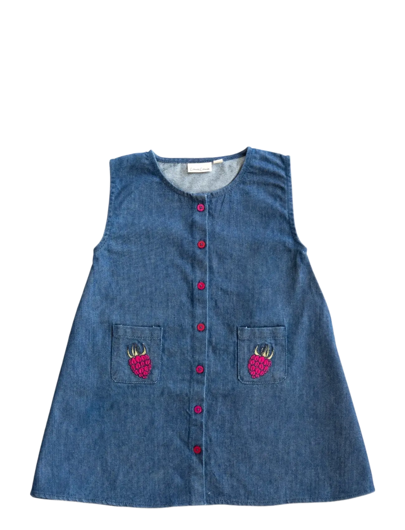 LouieLouie Rose dress - Denim - Shop by age - RASPBERRY ON POCKET - EMB / blue
