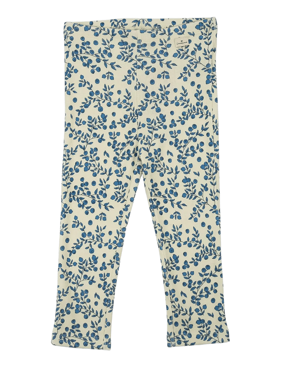 LouieLouie - Louie Leggings - Rib 2x1 - vauvojen housut - branches of blueberry - 0