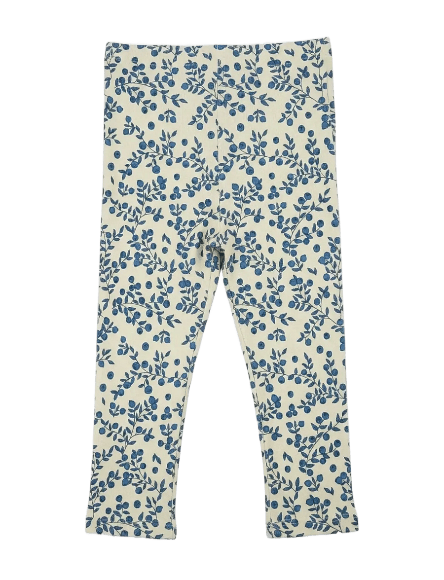 LouieLouie - Louie Leggings - Rib 2x1 - vauvojen housut - branches of blueberry - 1