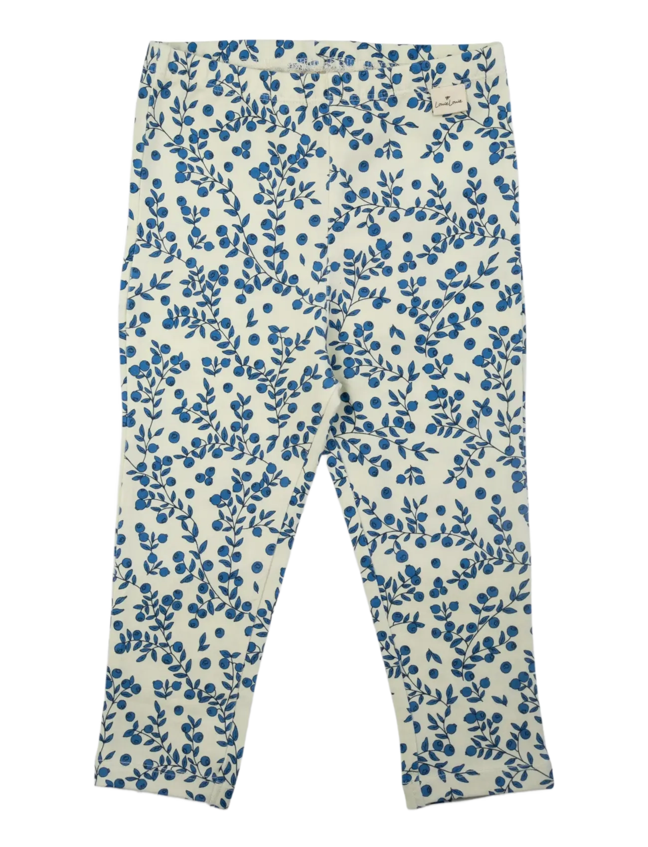 LouieLouie Louie Leggings - Jersey - Bukser - BLUEBERRY BRANCHES / cream