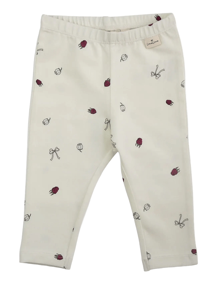 LouieLouie - Louie Leggings - Jersey - beebipüksid - raspberry and flowers - 0