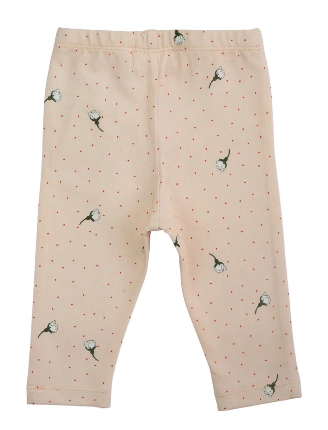 LouieLouie - Louie Leggings - Jersey - babybukser - white flowers rose - 1