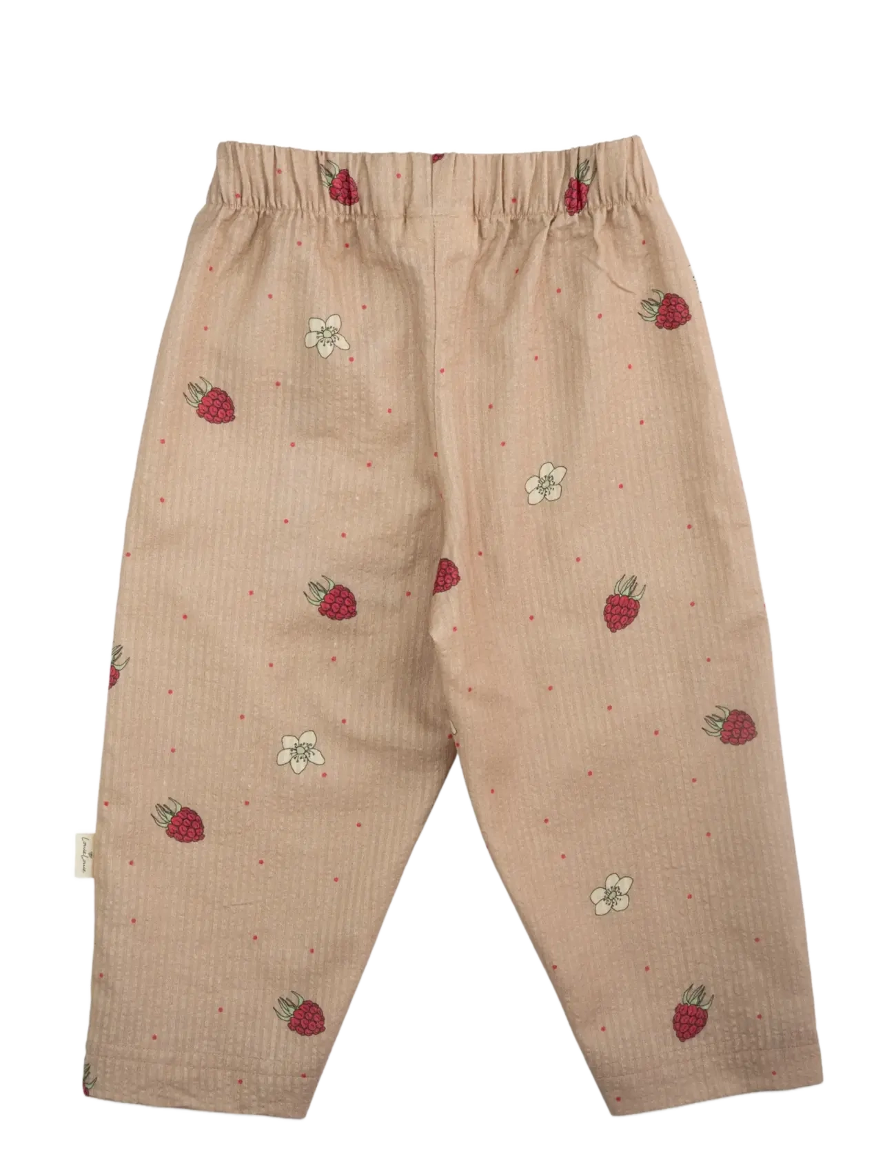 LouieLouie - Thyme Pants - Seersucker - babybukser - rasberry rose - 1