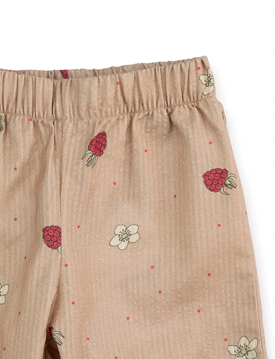 LouieLouie - Thyme Pants - Seersucker - bikses mazuļiem - rasberry rose - 2