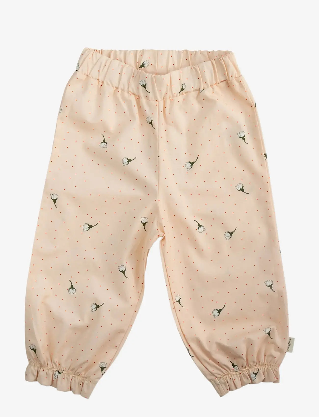 LouieLouie - Ellen Pants - Poplin - babybukser - white flowers rose - 0