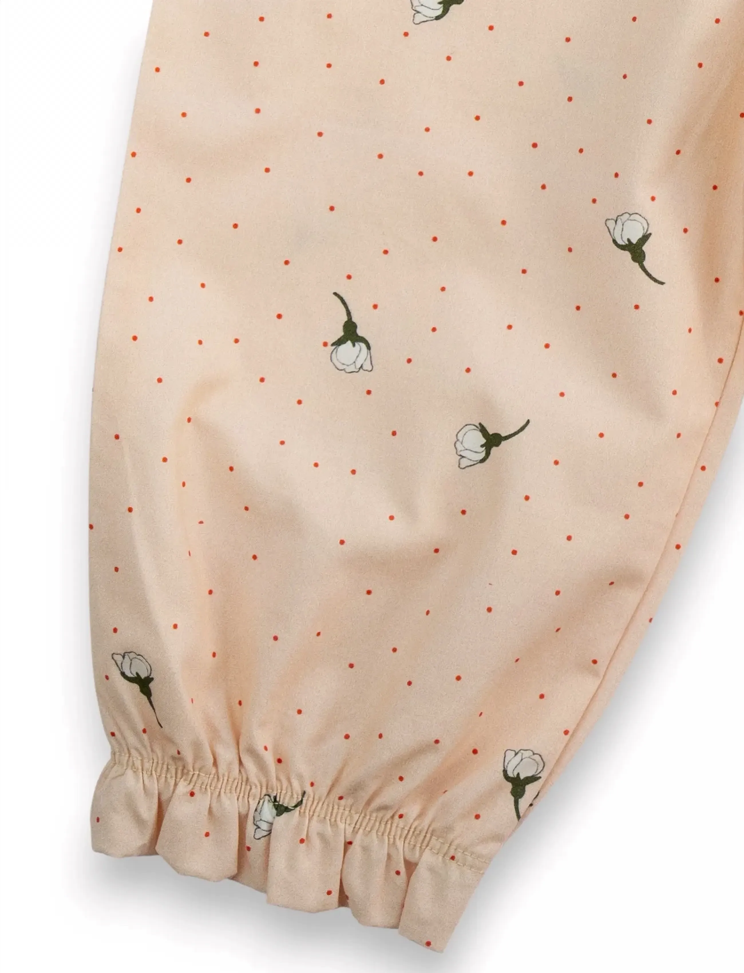 LouieLouie - Ellen Pants - Poplin - beebipüksid - white flowers rose - 2