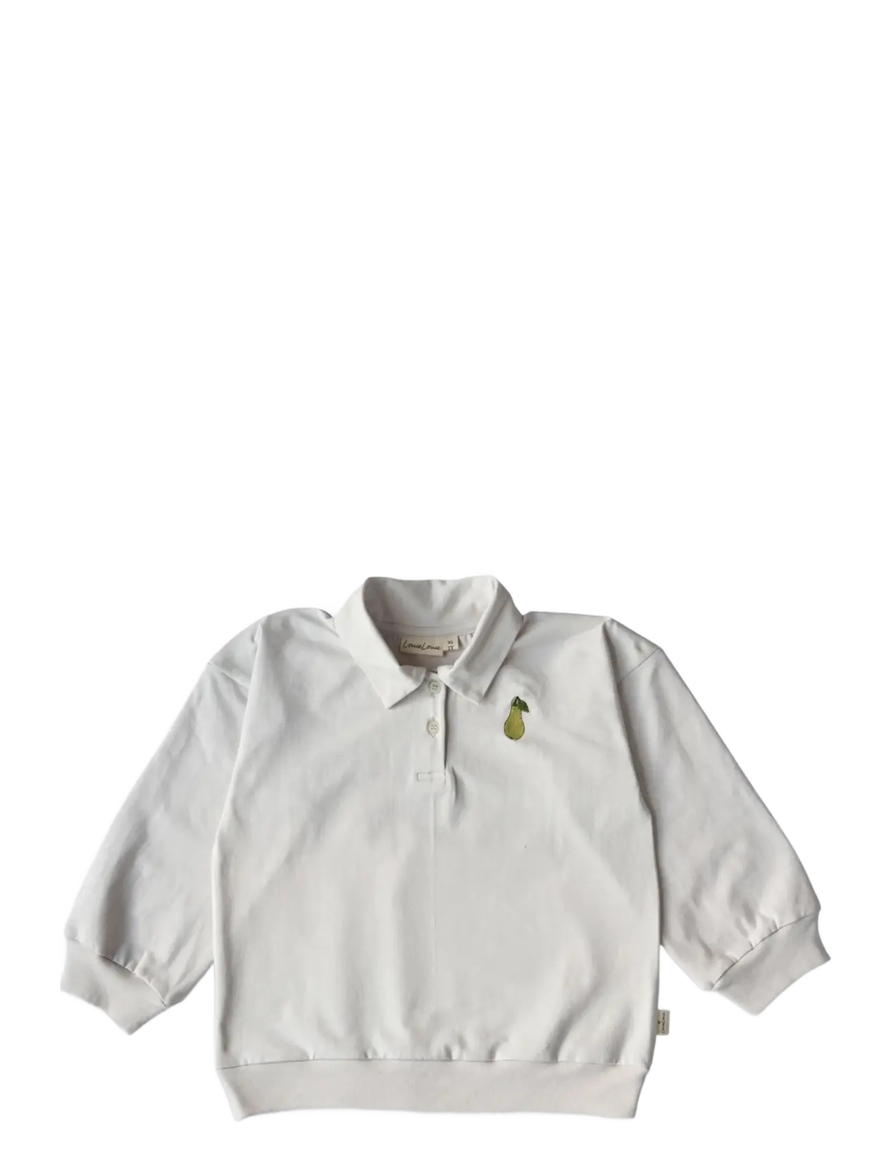 LouieLouie Vincent Polo - Jersey - Baby 0 -2 years - PEAR ON POCKET / cream