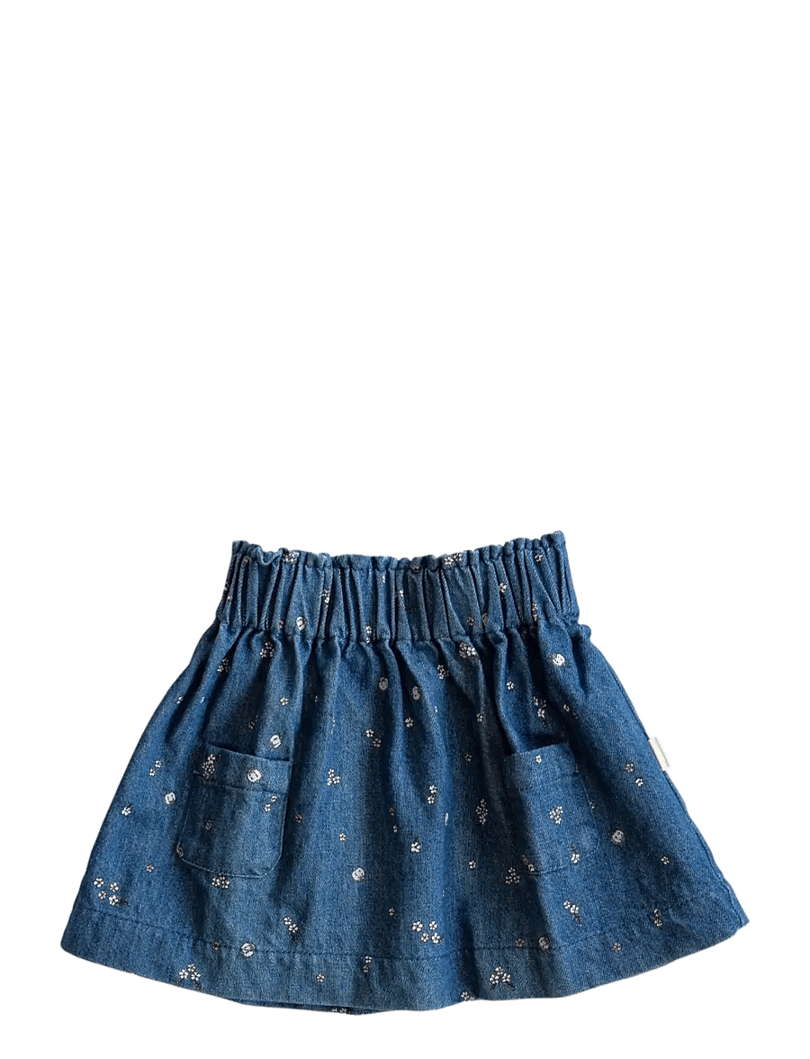 LouieLouie - Claire Skirt - Denim - forget-me-not - 0
