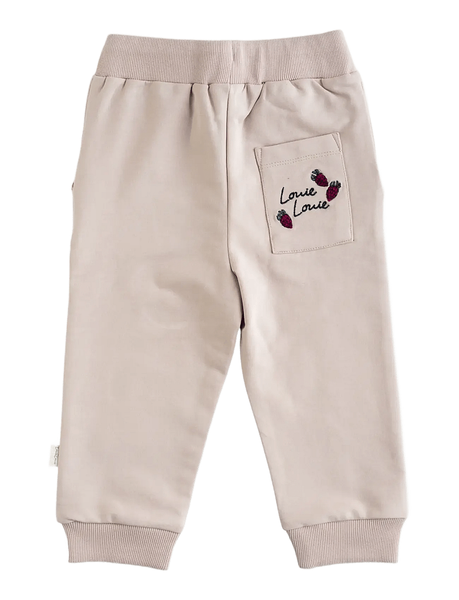 LouieLouie - Terry sweatpants- Fleece - dressipüksid - cameo rose - 1