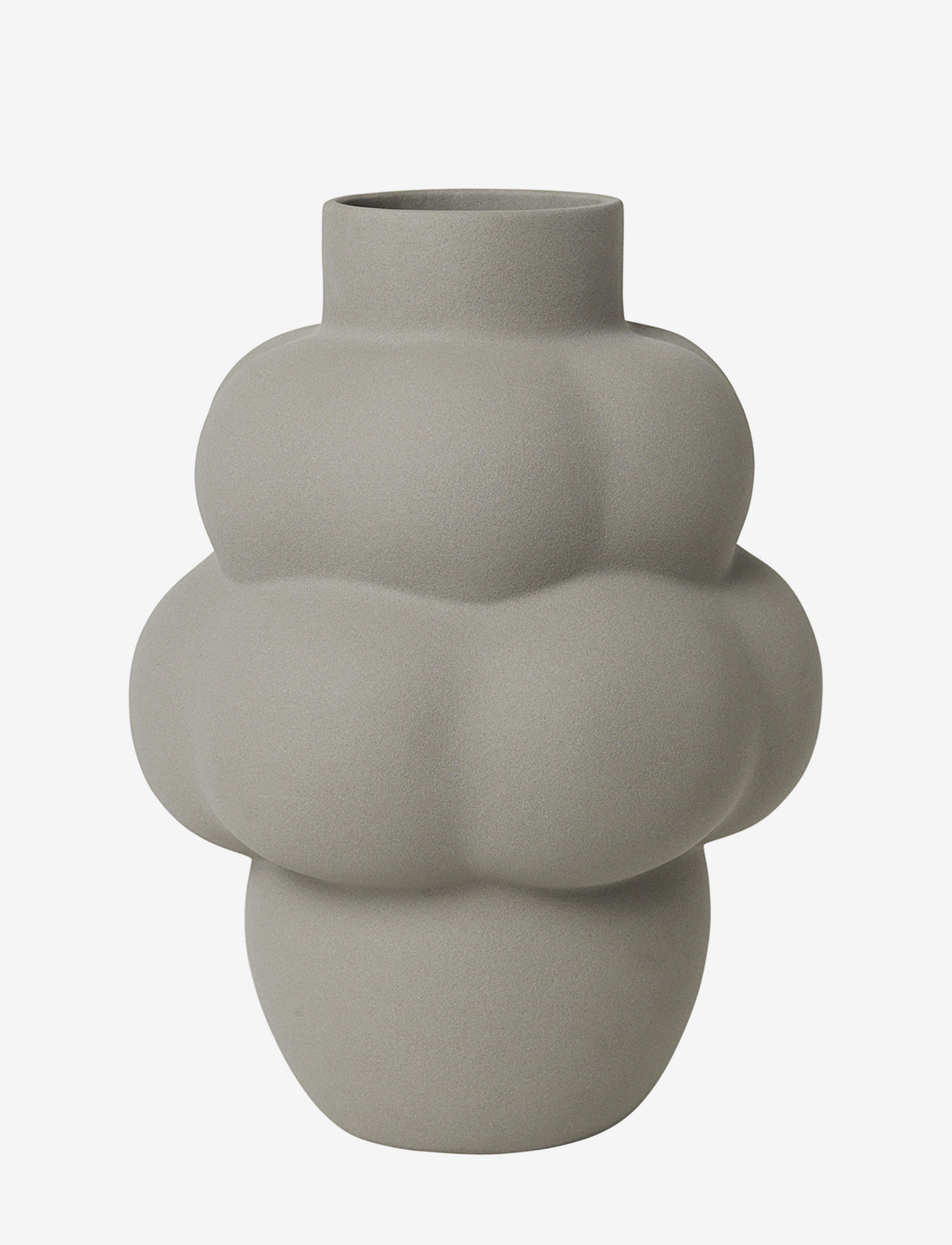 LOUISE ROE - Ceramic Balloon vase 04 - fødselsdagsgaver - sanded grey - 0