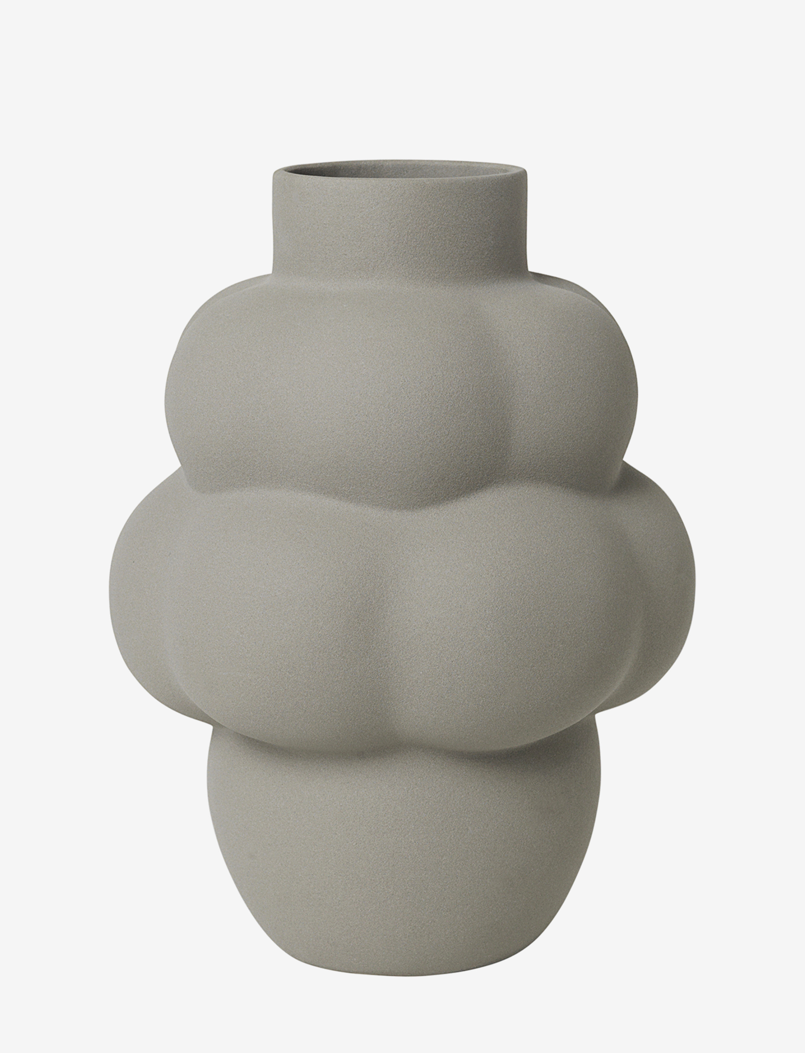 LOUISE ROE Ceramic Balloon Vase No. 04 - Kampagne - SANDED GREY / grey