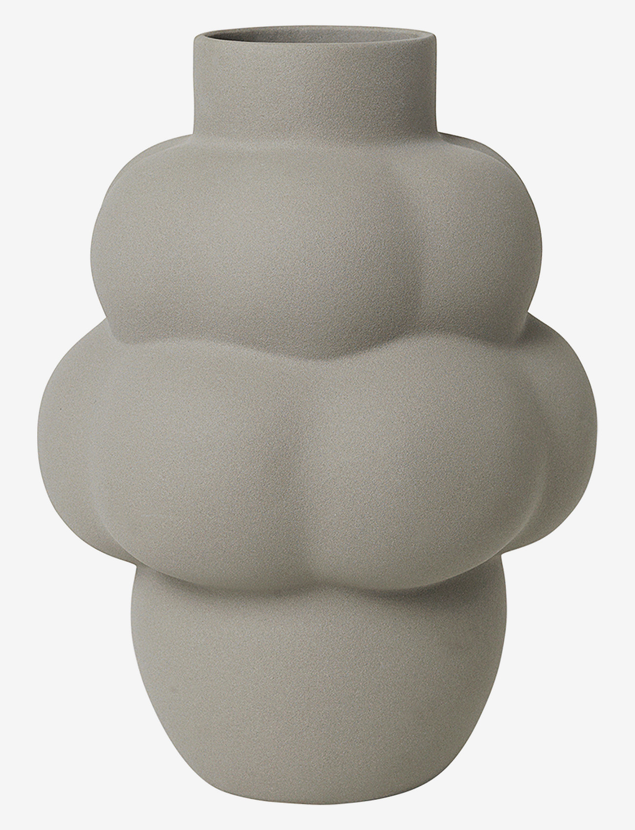 LOUISE ROE - Ceramic Balloon Vase #04 Petit - duże wazony - sanded grey - 0