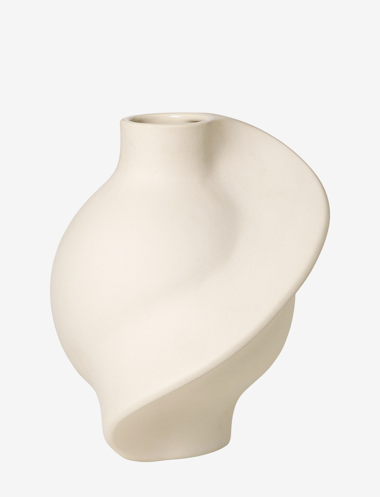 LOUISE ROE - Ceramic Pirout vase #02 - suured vaasid - raw white - 0