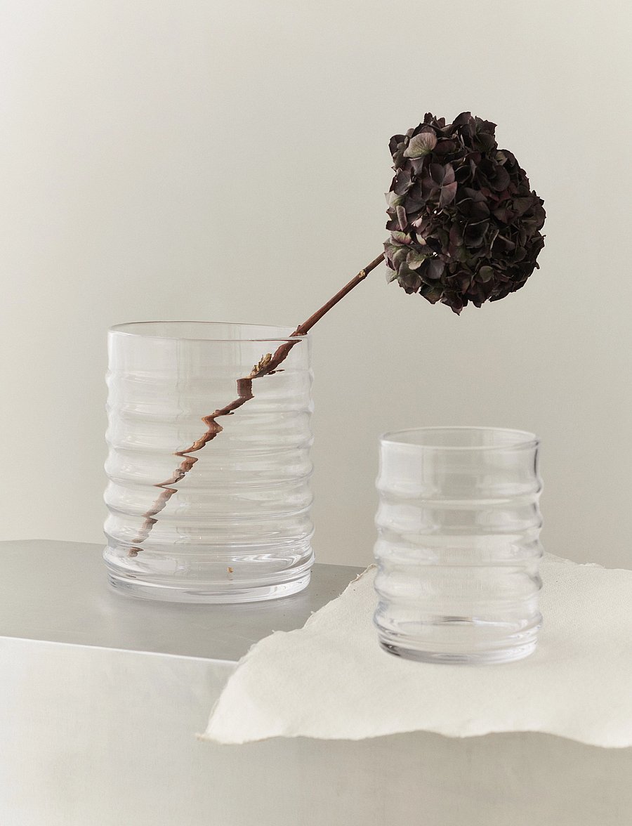 LOUISE ROE - Wilma Vase - vasen - clear - 0