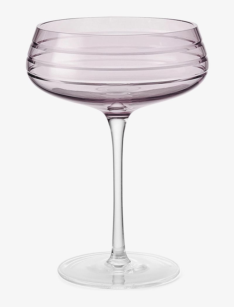 LOUISE ROE - Champagne Coupe Triple Cut - sektgläser - pink - 1