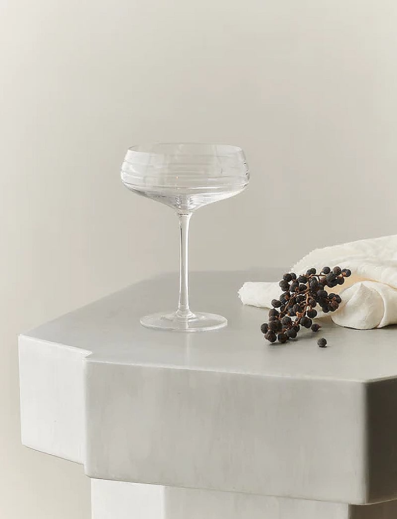 LOUISE ROE - Champagne Coupe Triple Cut - sektgläser - clear - 0
