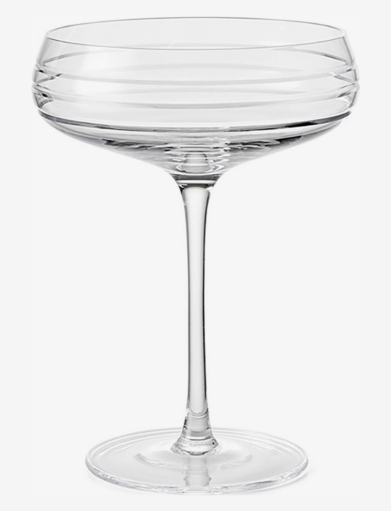LOUISE ROE - Champagne Coupe Triple Cut - champagneglas - clear - 1