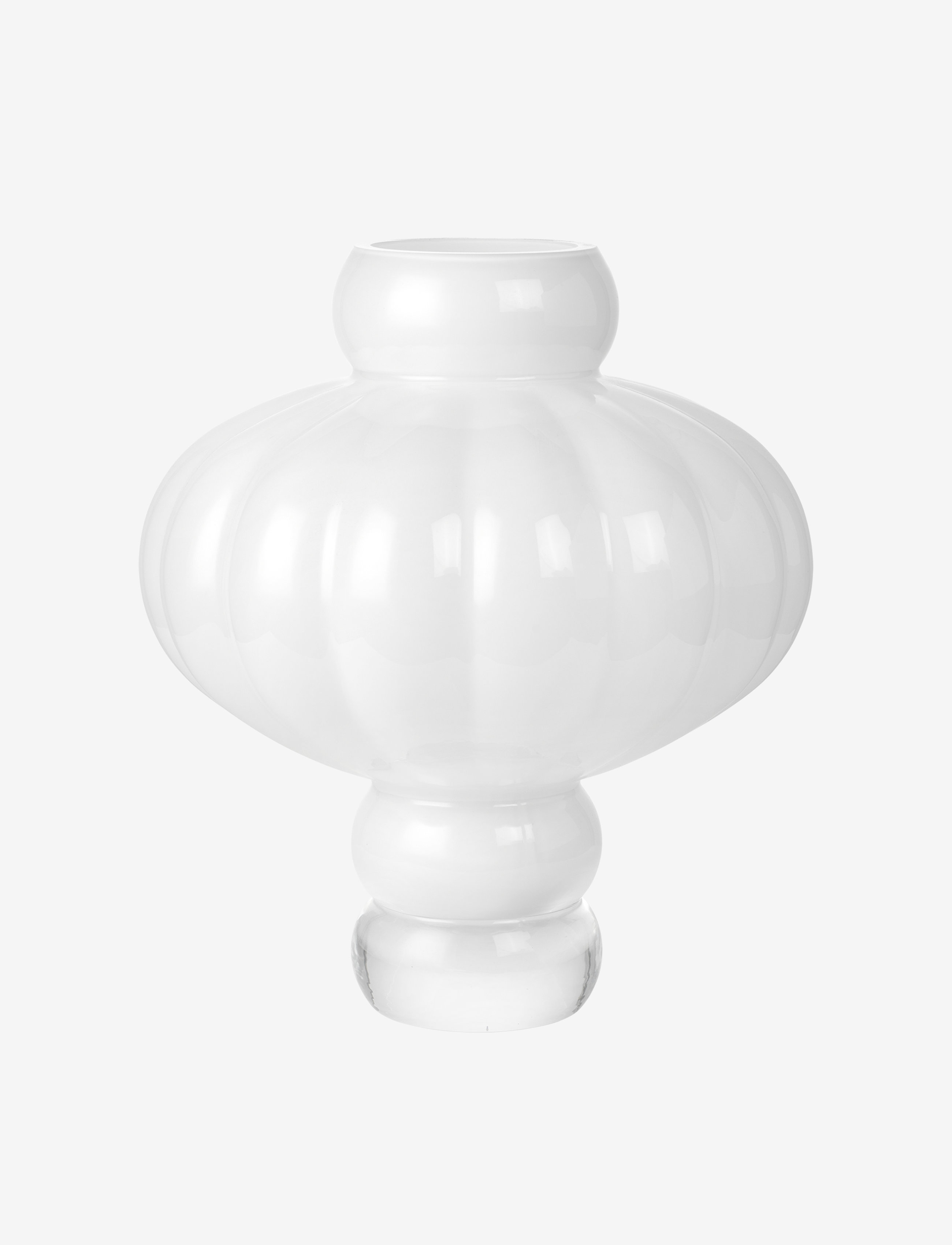 LOUISE ROE Balloon Vase #03 - Einrichtung - OPAL WHITE / white