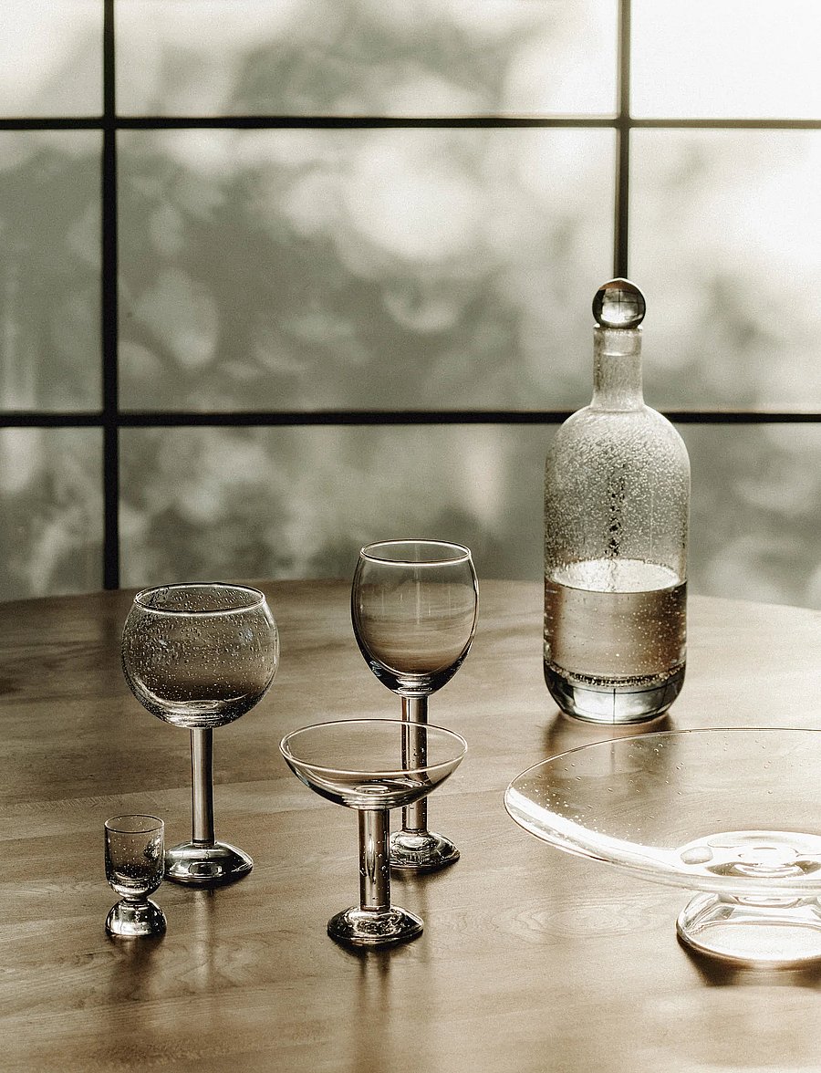 LOUISE ROE - Bubble Glass, Cocktail, plain top - kokteili- ja martiiniklaasid - clear - 2
