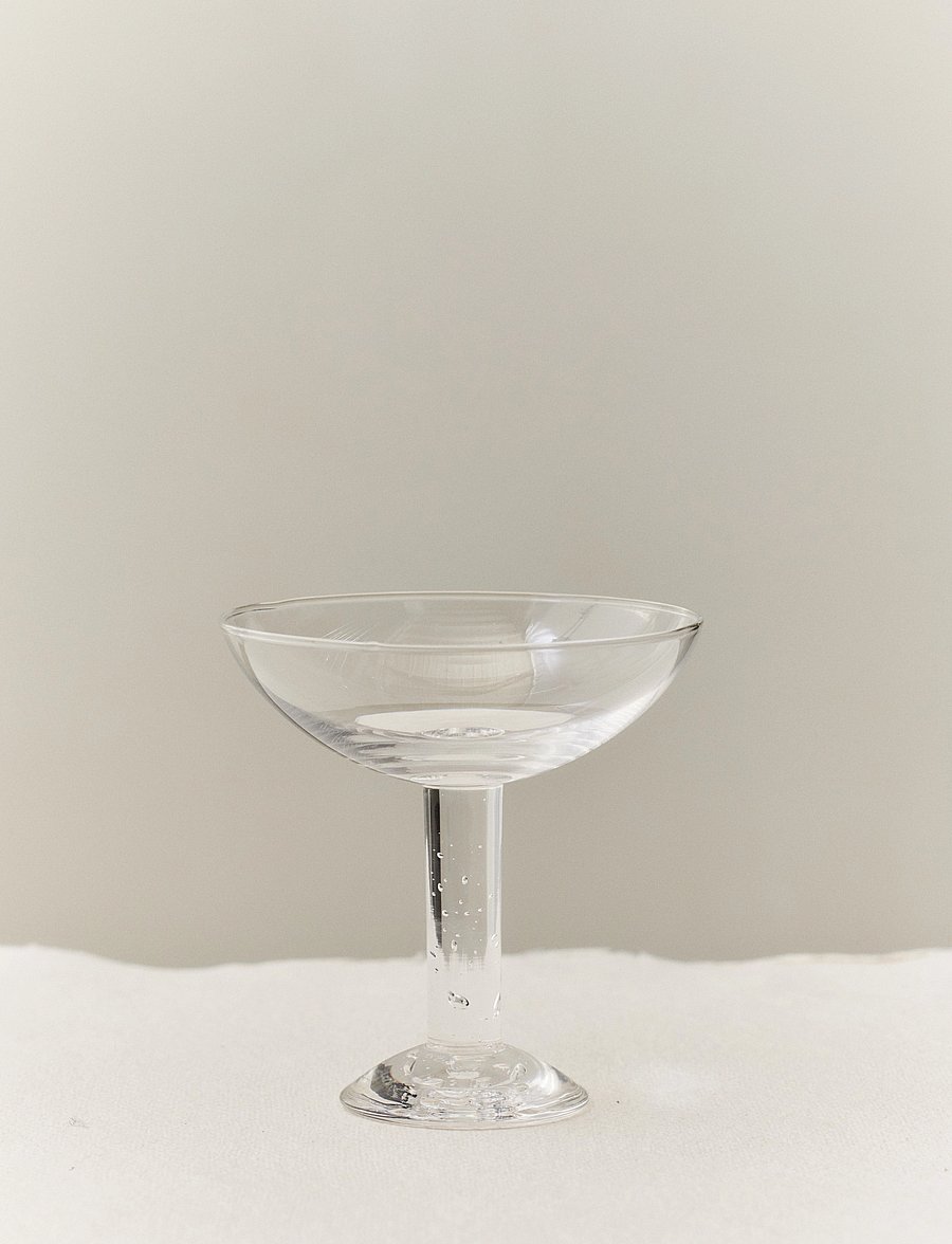 LOUISE ROE - Bubble Glass, Champagne Coupe, plain top - sektgläser - clear - 0