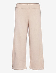 Lounge Nine - LN Mallory Knit Pants - uitlopende broeken - pastel parchment melange - 0
