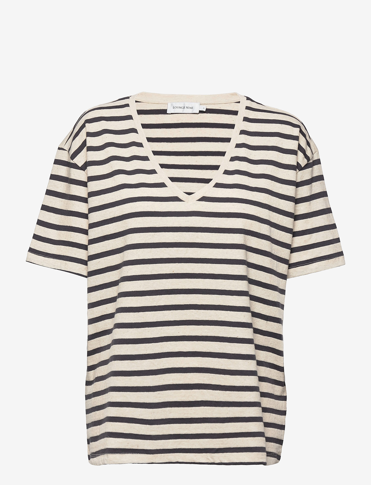 Lounge Nine - LNKya T-shirt - navy oat stripe - 0