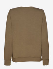Lounge Nine - LNKira Shoulderpad Sweatshirt - jumpers - tarmac - 1