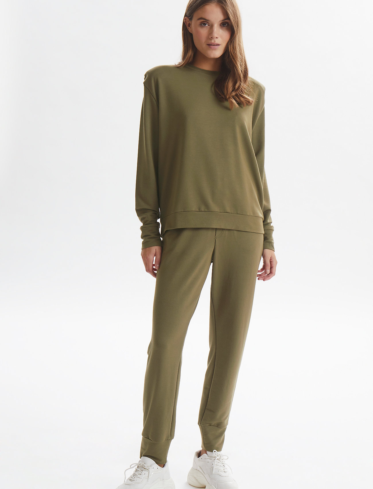 Lounge Nine - LNKira Shoulderpad Sweatshirt - trøjer - tarmac - 3